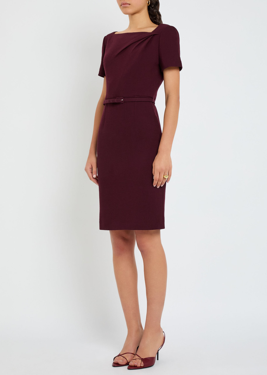 Roland Mouret Belted Wool-crepe Dress - 2