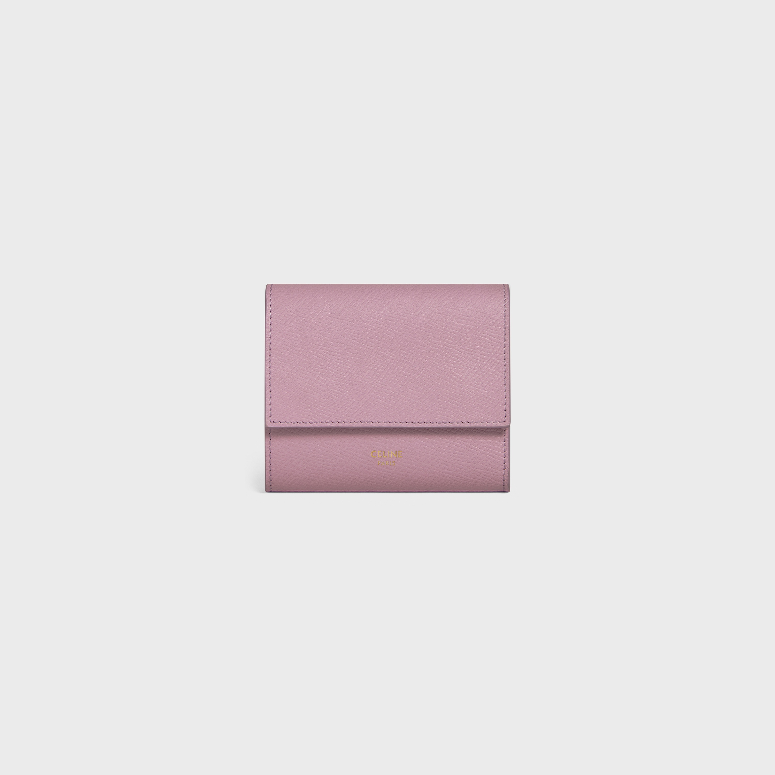 Small trifold wallet in Grained calfskin - 1