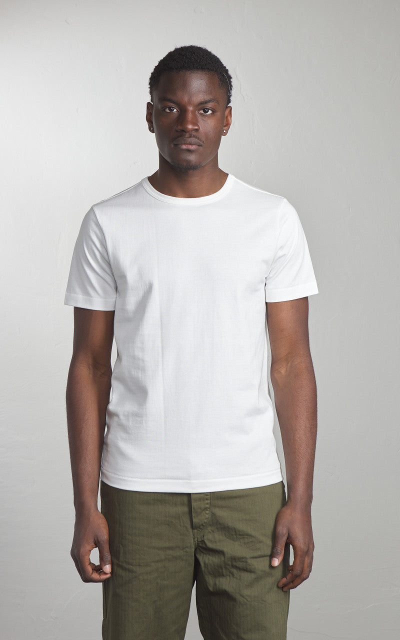 Merz b. Schwanen MERZ B. SCHWANEN 215 HEAVYWEIGHT CREW NECK TEE WHITE outlook