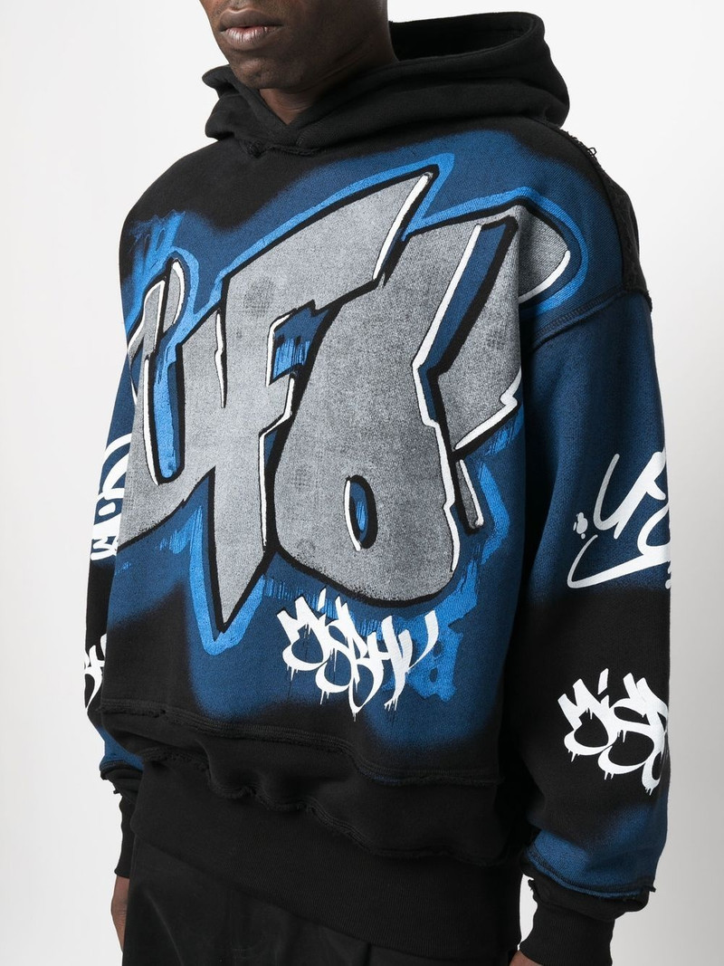 x UFO361 graphic-print hoodie 5