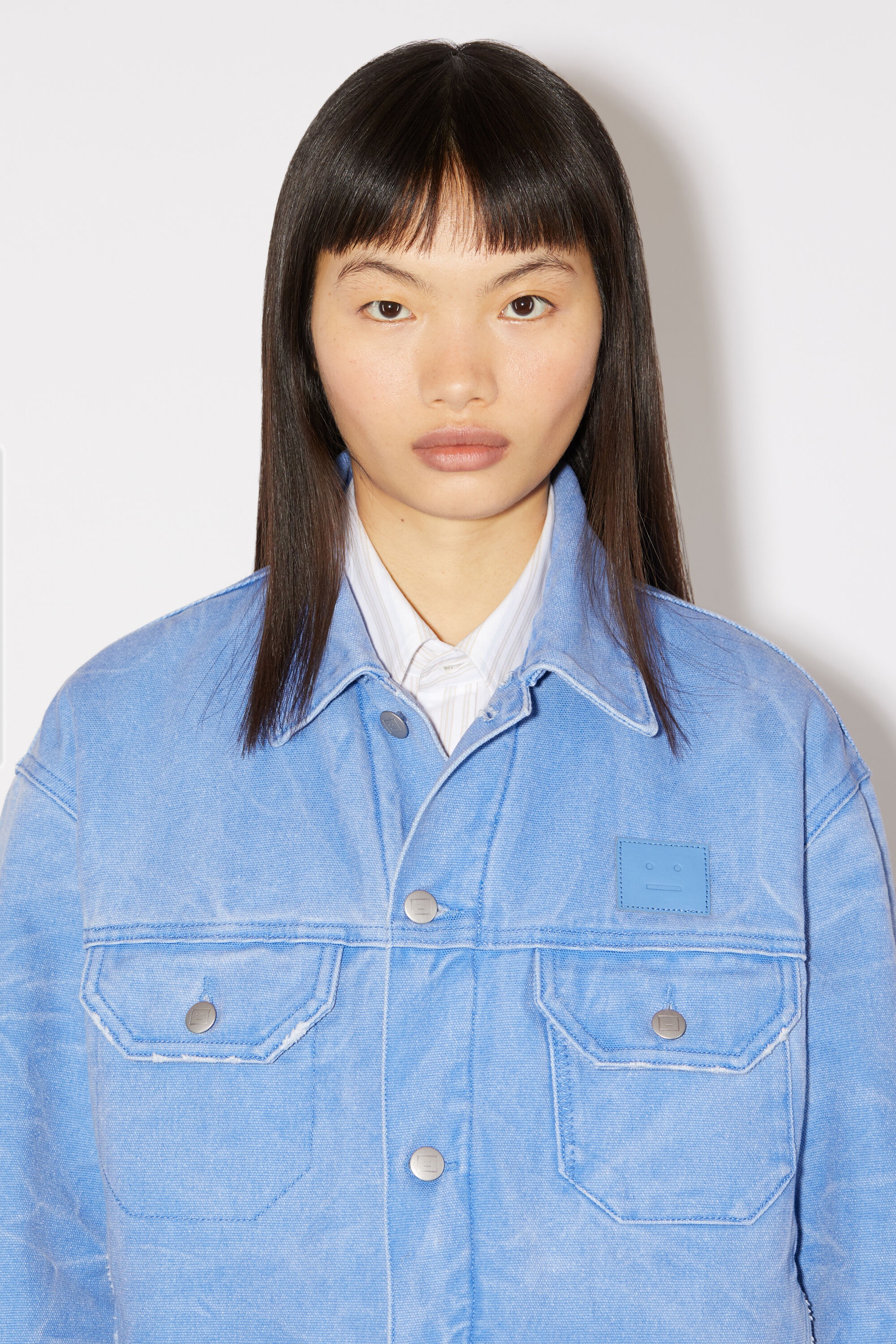 Padded denim jacket - Powder blue - 6