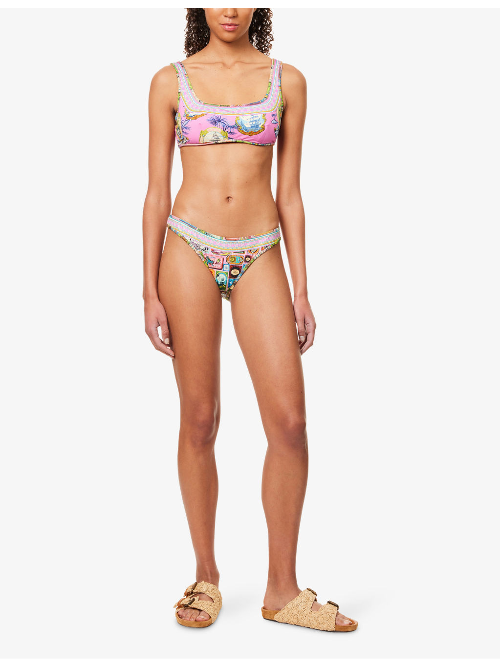Salty Splendour Bind-Edge Reversible Bikini Bottoms - 2