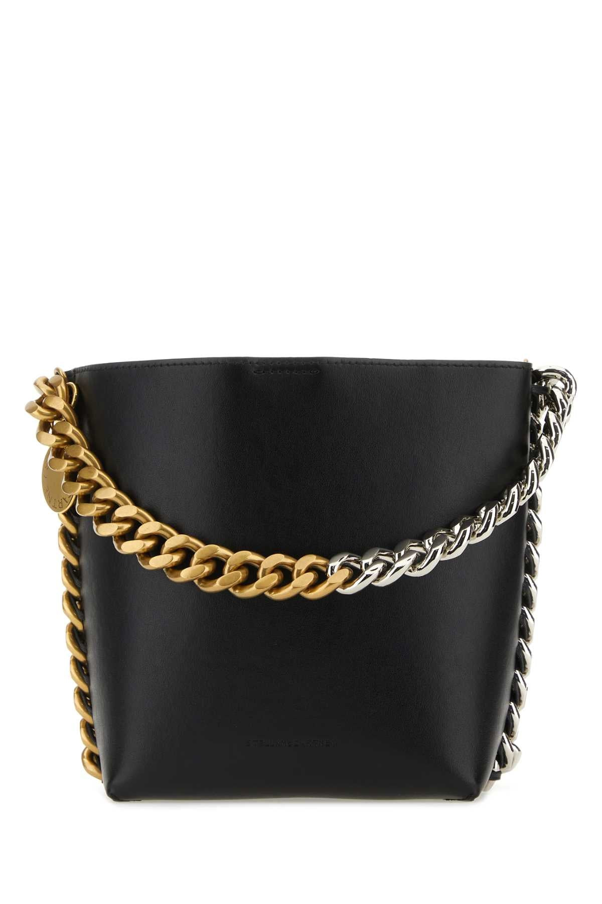 Stella Mccartney Women Black Alter Mat Frayme Bucket Bag - 1