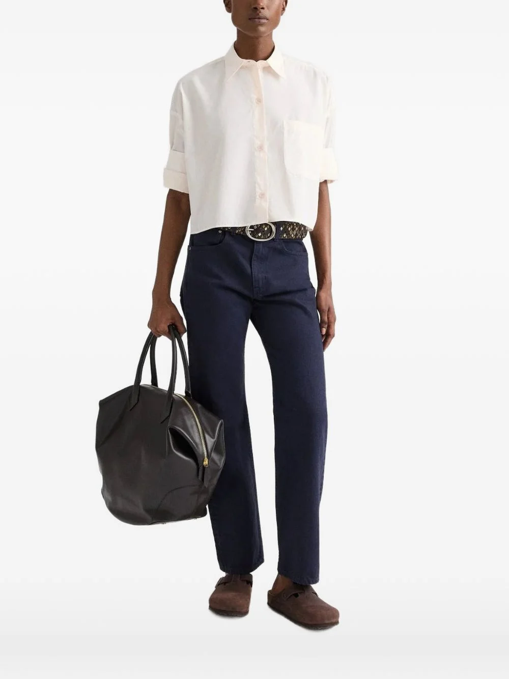 Next Ex chest-pocket croped shirt - 1