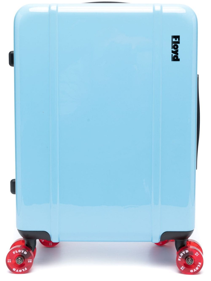 logo-print high-shine cabin suitcase 1