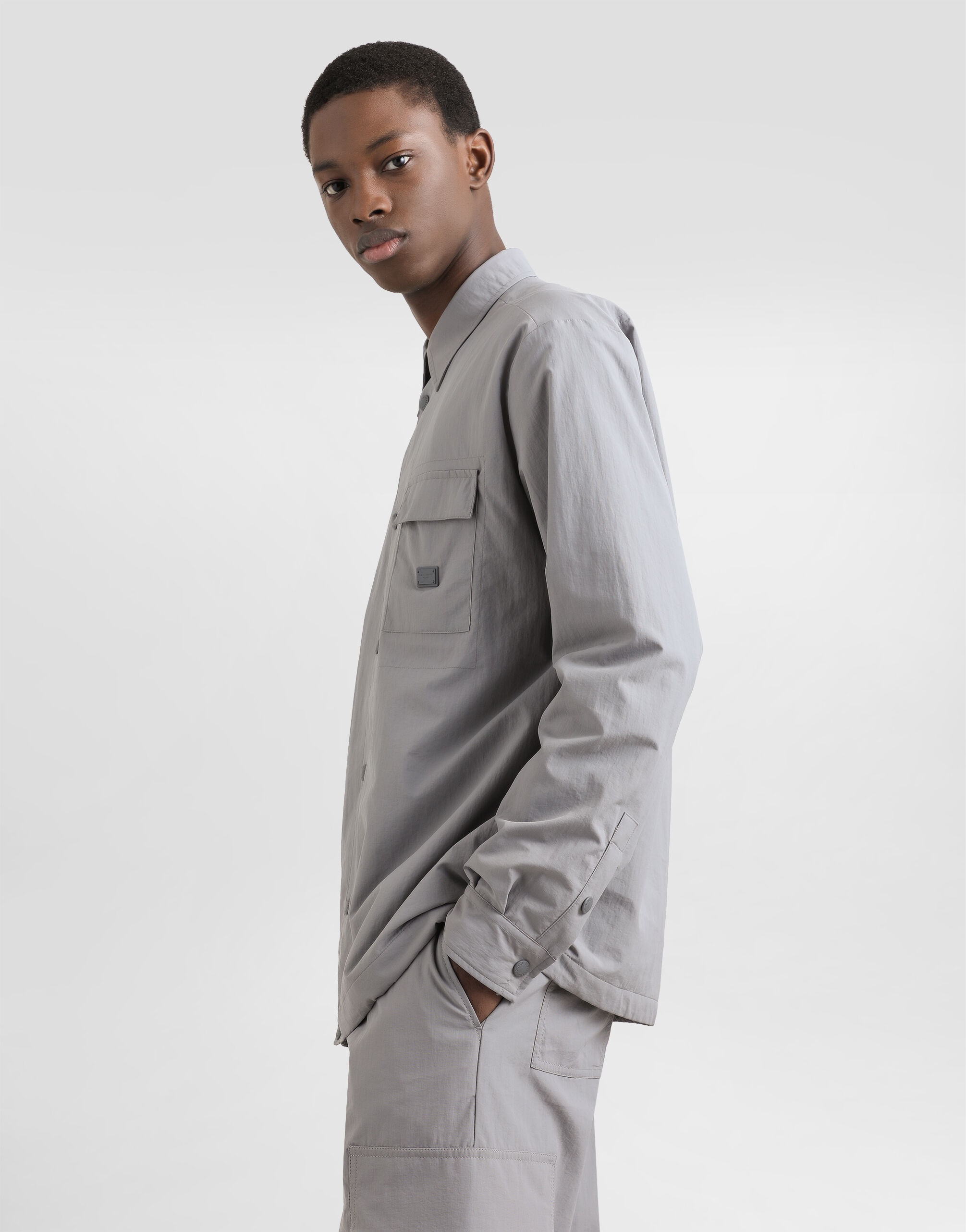 Technical fabric jacket with tag - 5