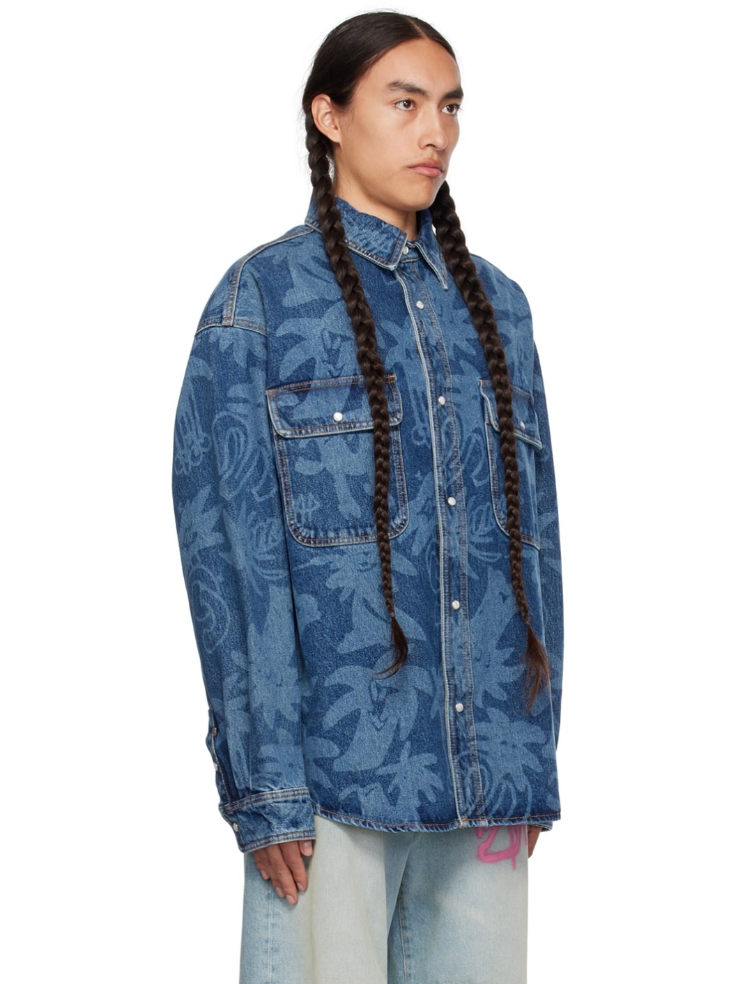 Blue Palmity Denim Shirt - 2