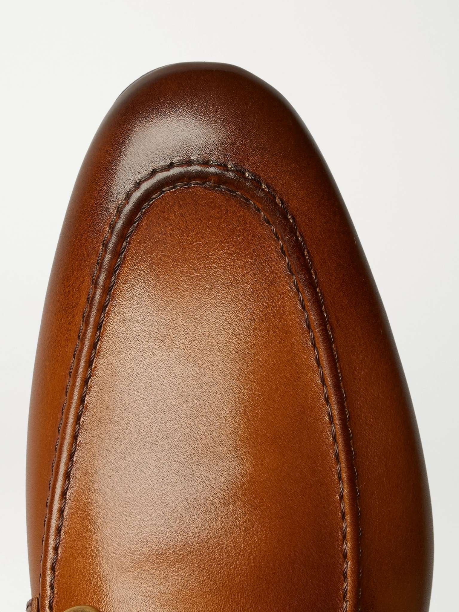 Jordaan Horsebit Burnished-Leather Loafers - 14