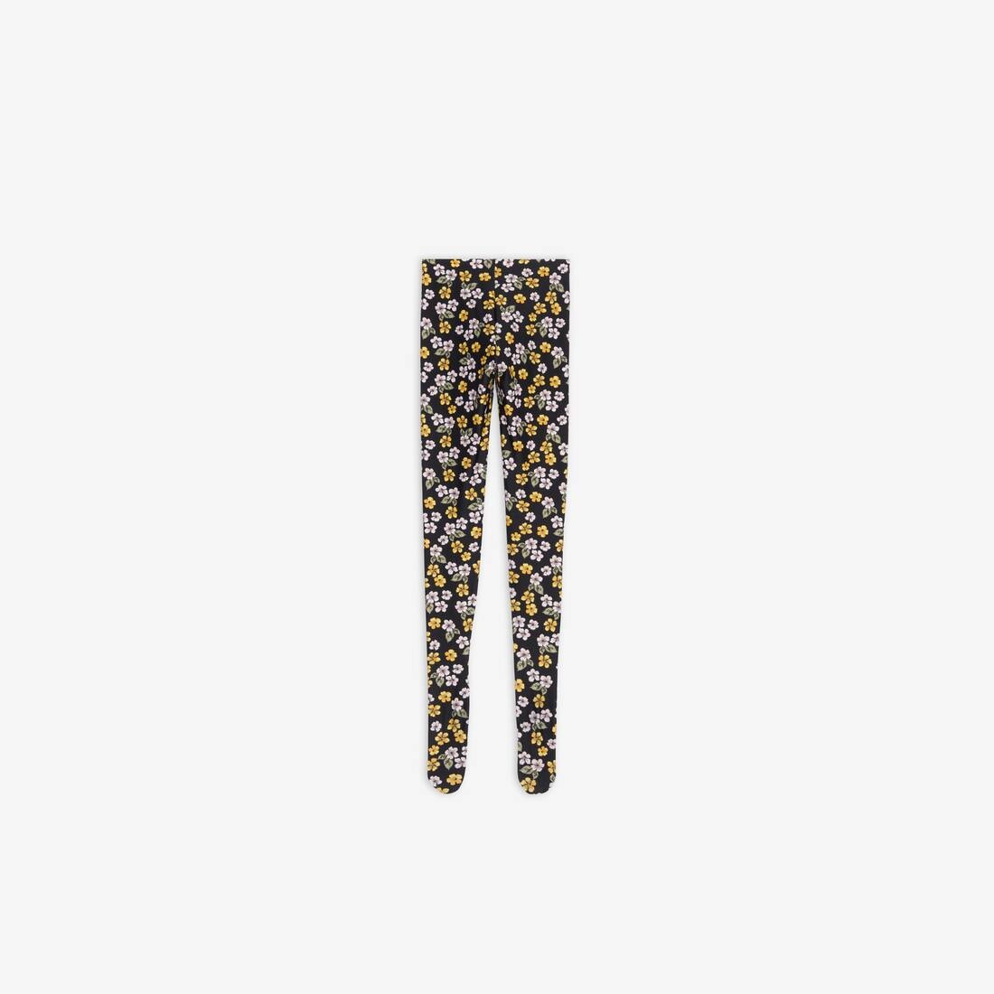 Women's Archive Floral Foot Leggings  in Black - 2