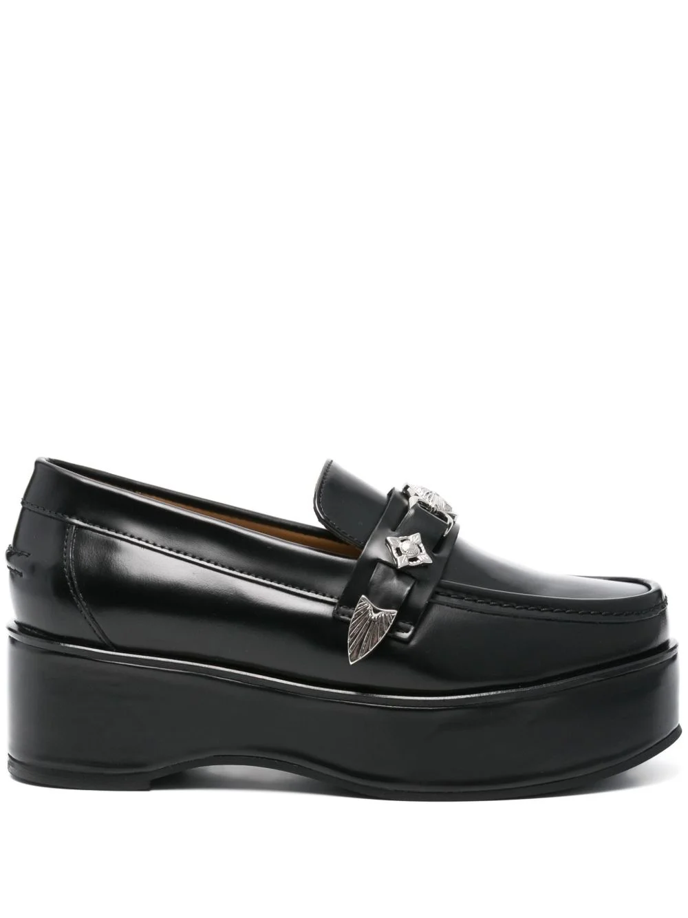 plaque-detailed loafers - 1
