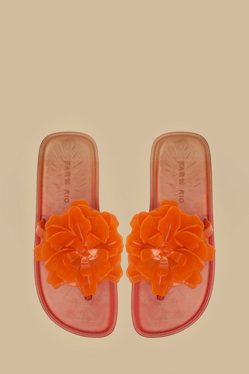 Citrus Flower Jelly Flat Sandal 3