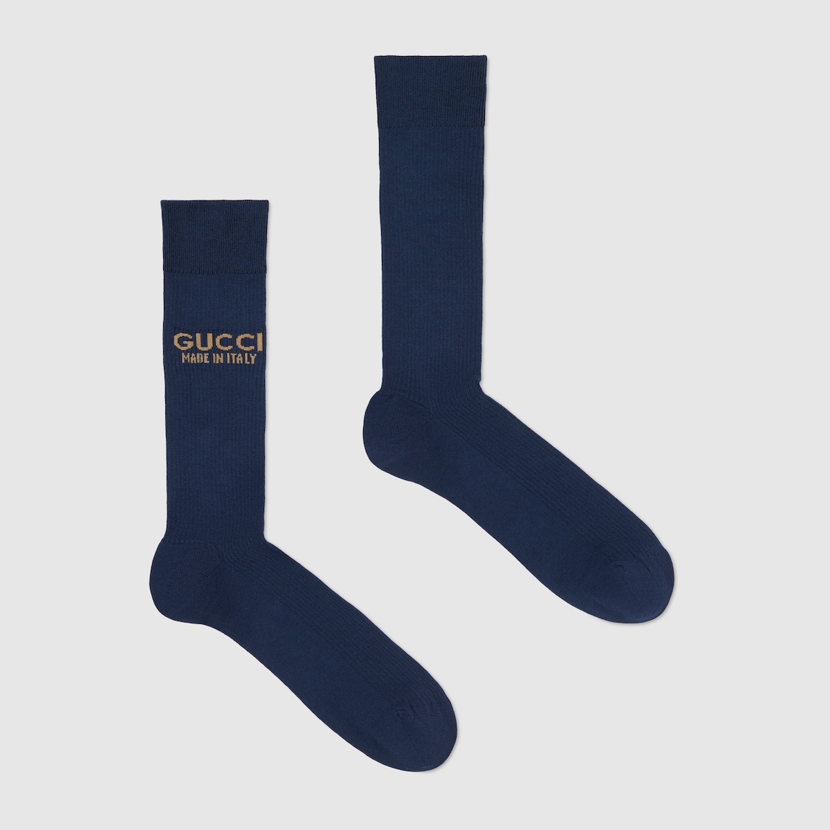Knit cotton socks with jacquard detail - 2