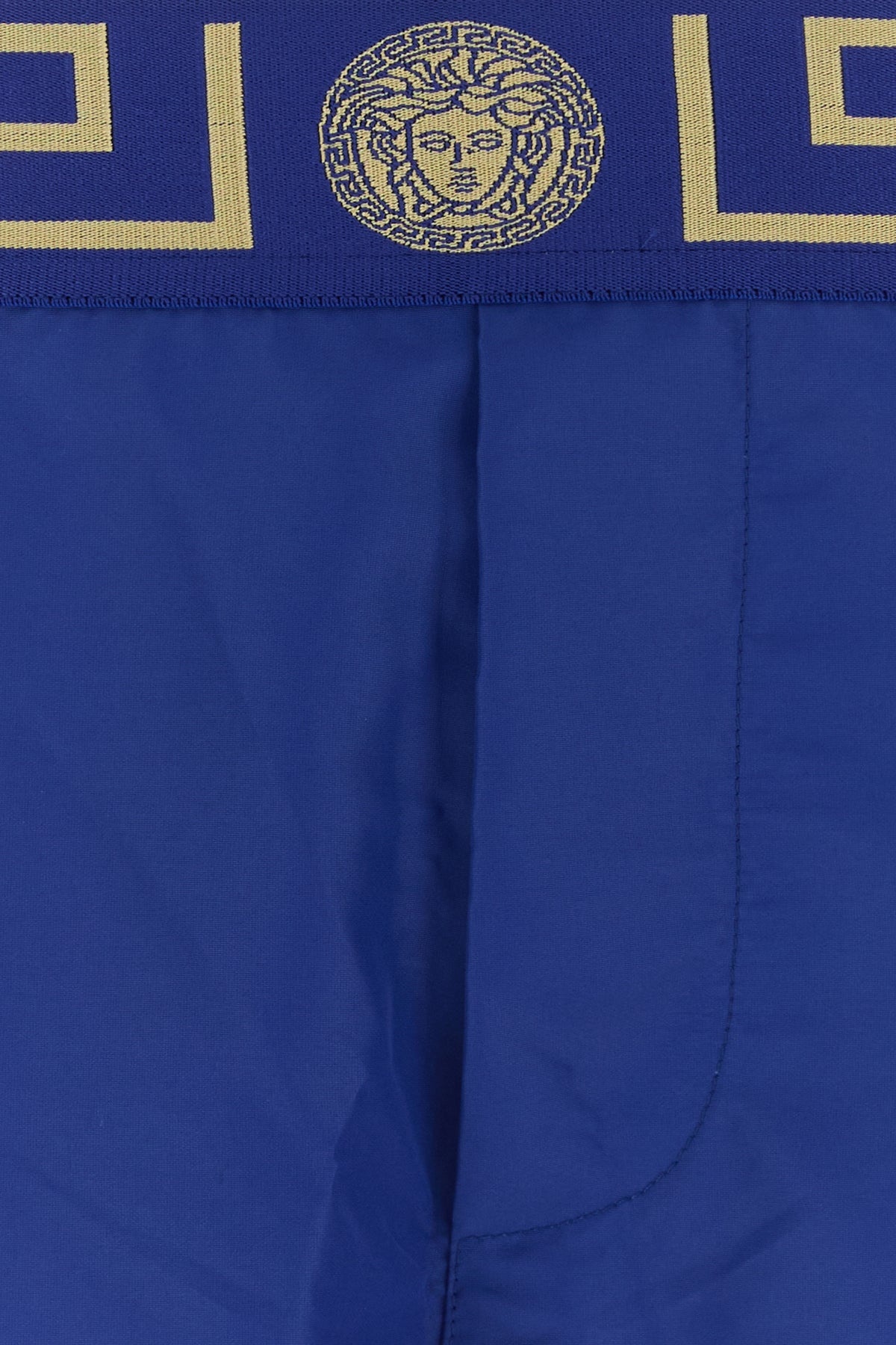 Electric blue polyester swimming shorts - 3