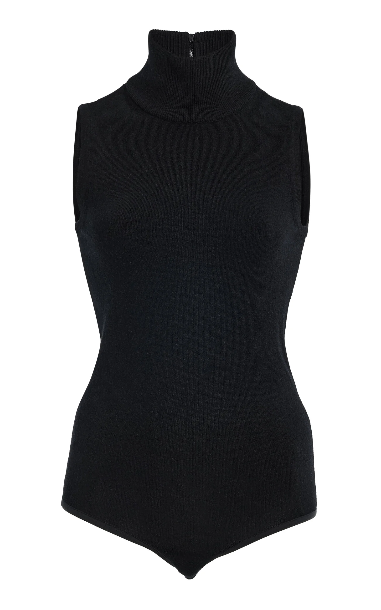 Turtleneck Cashmere-Blend Bodysuit black - 1