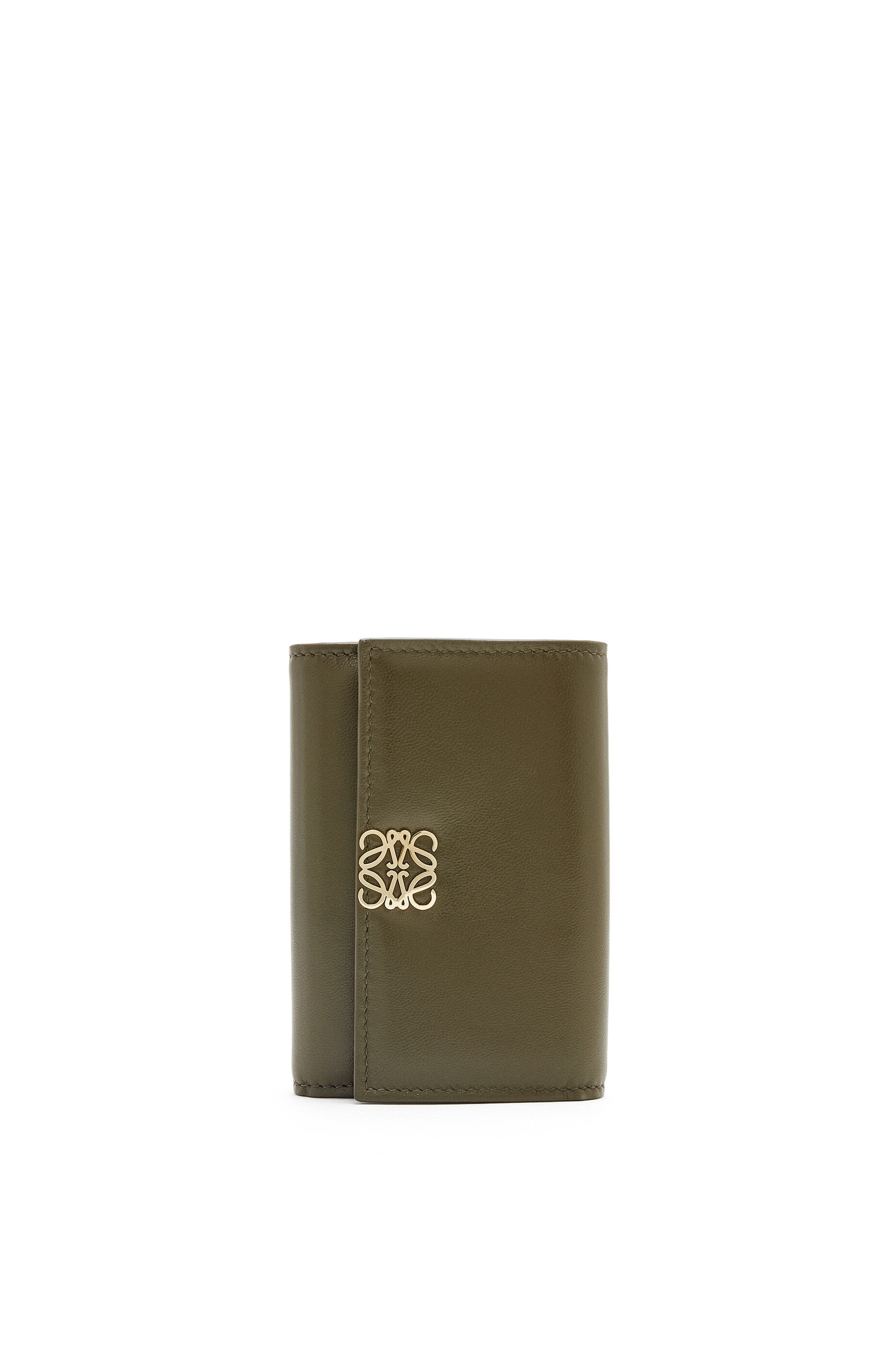 Puffer Anagram small vertical wallet in shiny nappa calfskin - 1