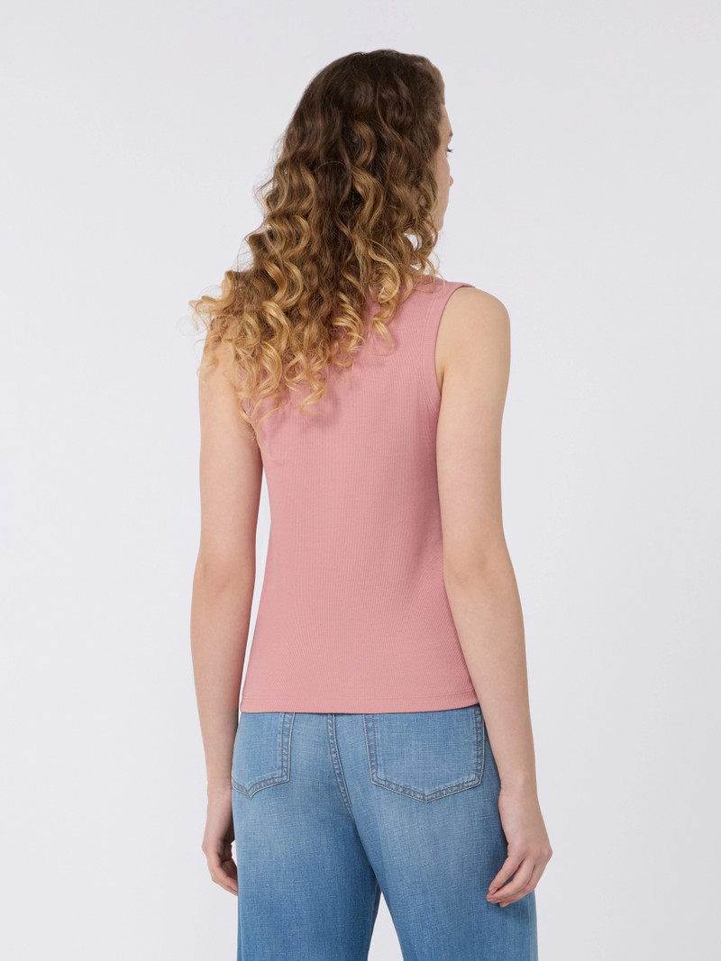 MULTIC Stretch cotton top - ANTIQUE ROSE 4