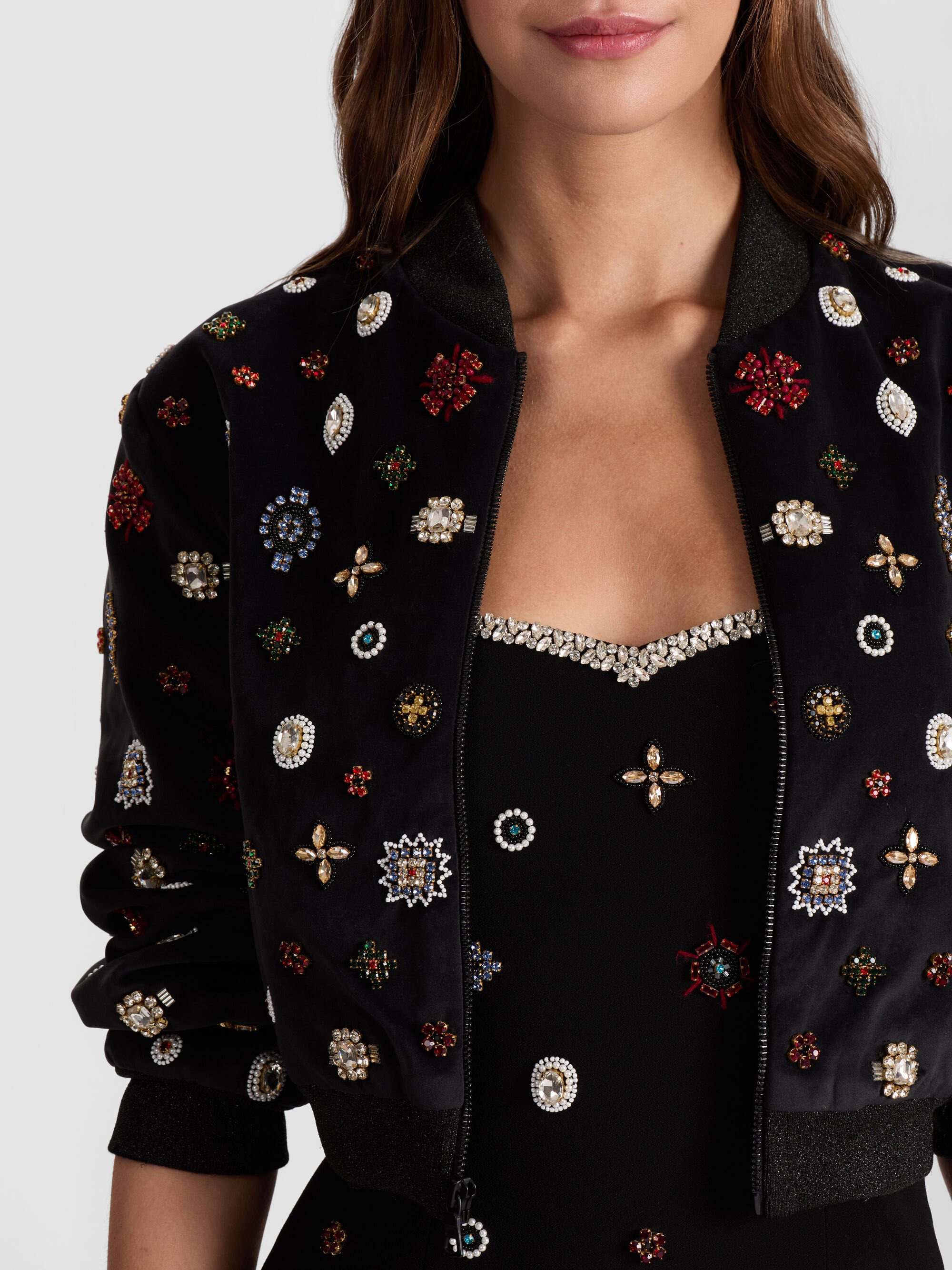 JACKIE EMBELLISHED BOMBER JACKET - 5