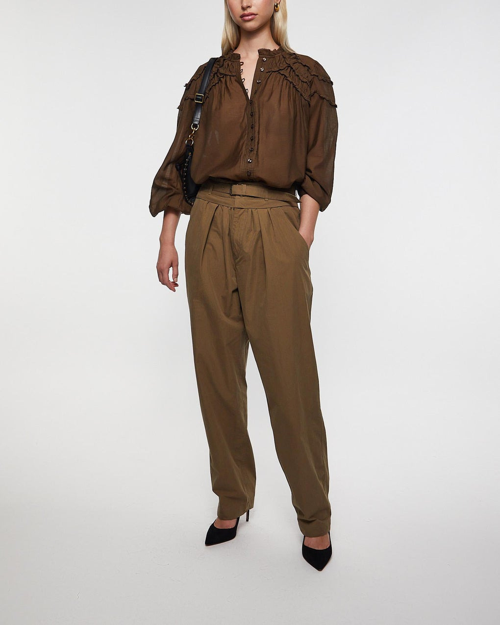 Trousers Celia Khaki - 3