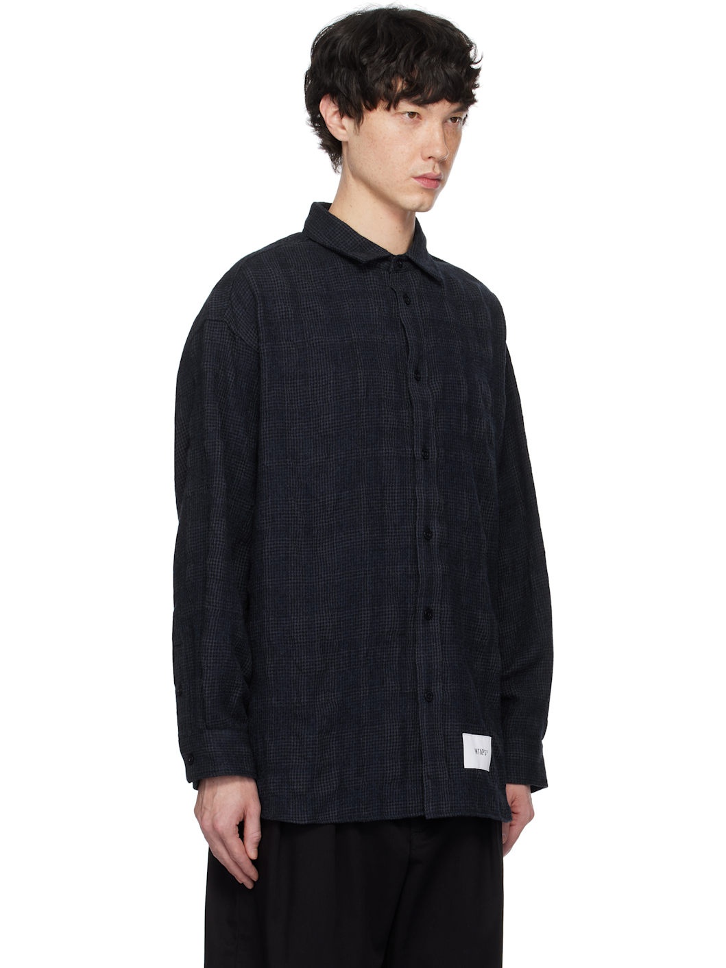 Navy Check Shirt - 2