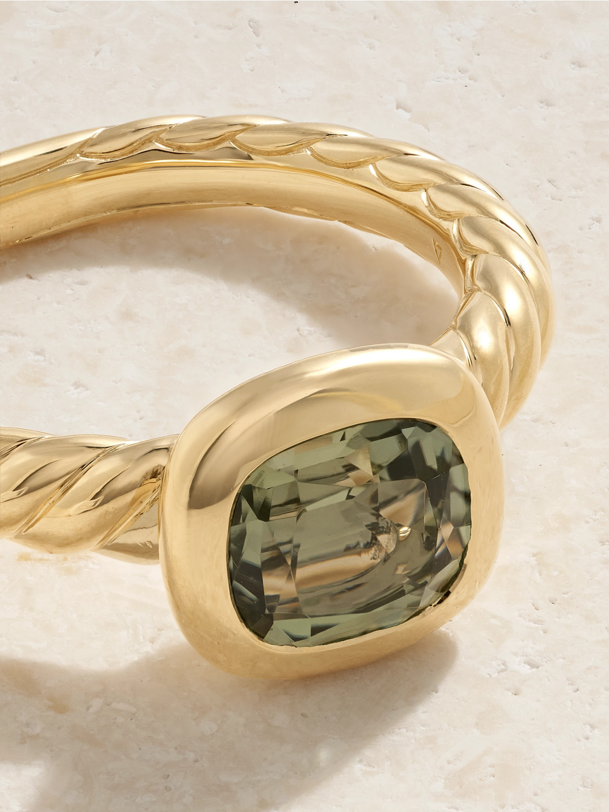 Dy Mercer 18-karat Gold Prasiolite Ring - 4