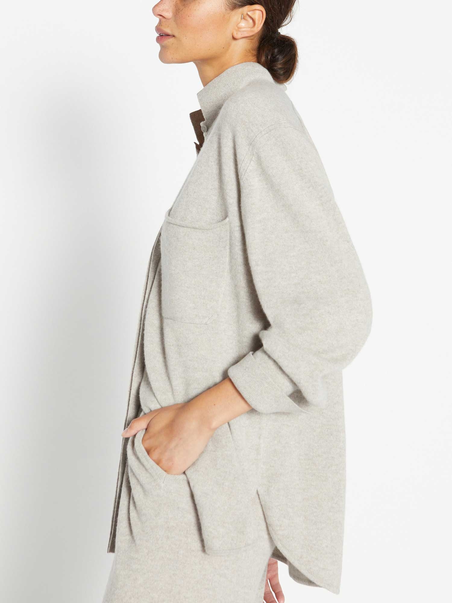 The Andre Luxe Cashmere Shacket - 5