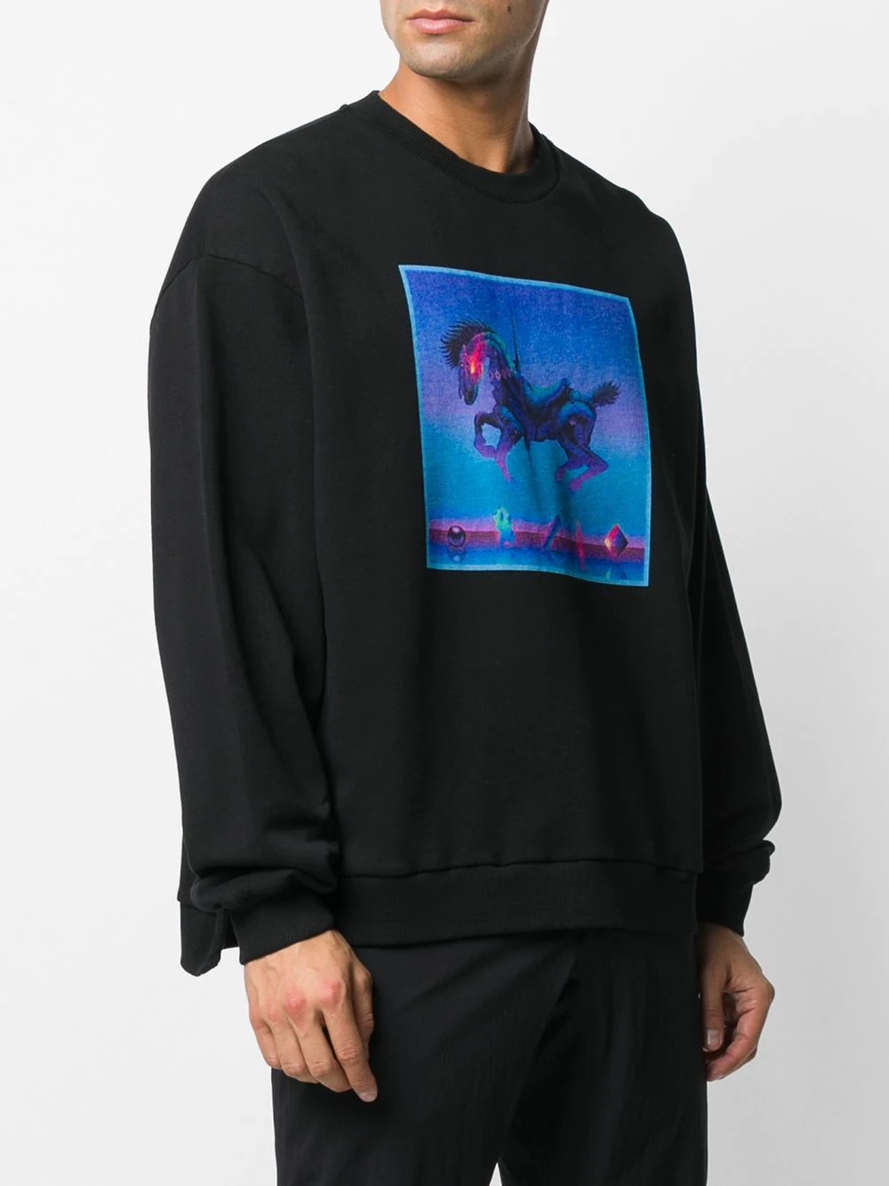 horse square sweatshirt - 3