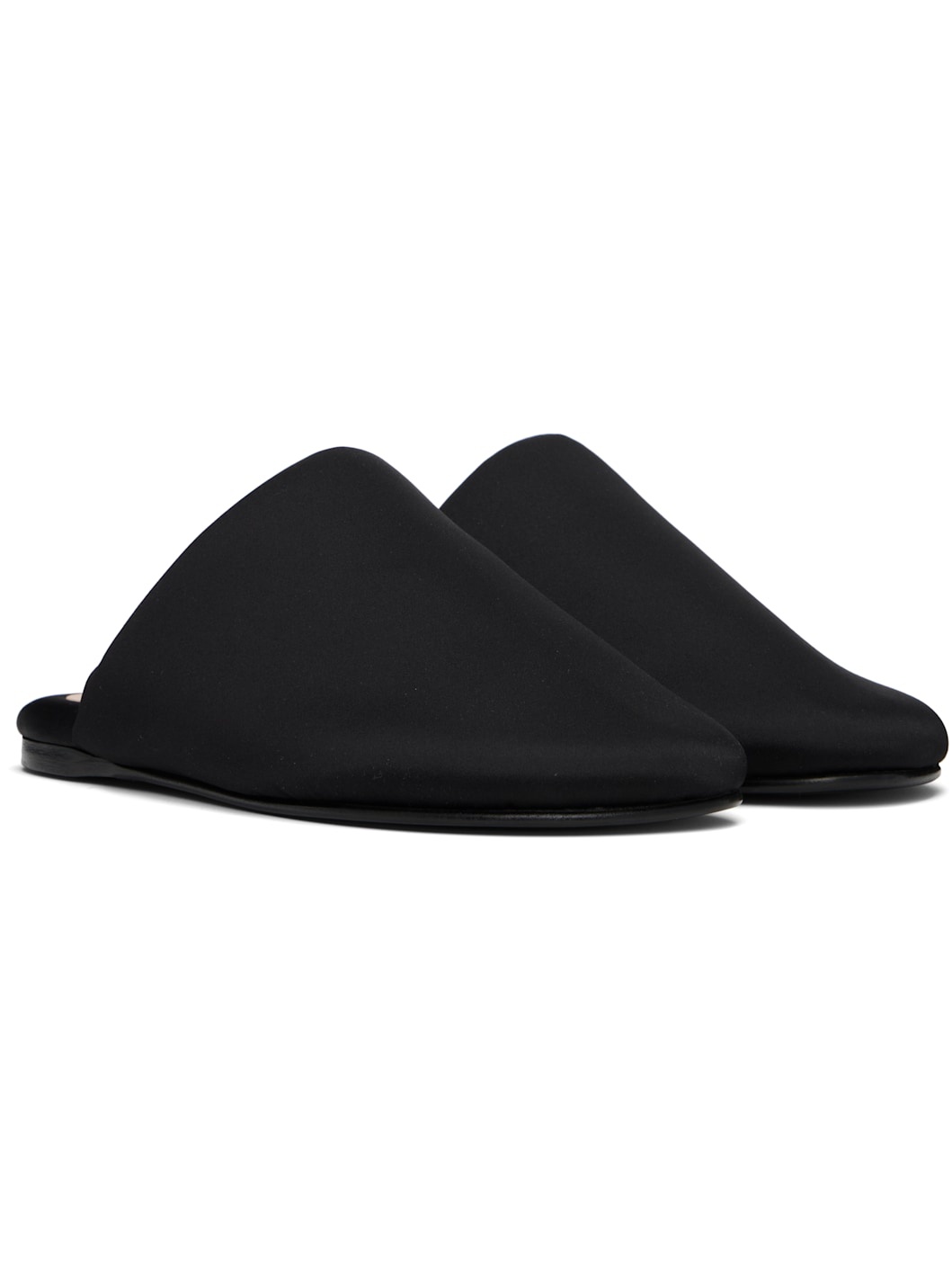 Black Garnier Padded Slippers - 4