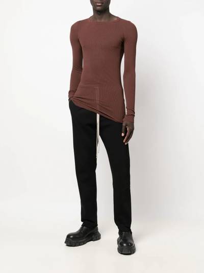 Rick Owens long-sleeve fitted top outlook