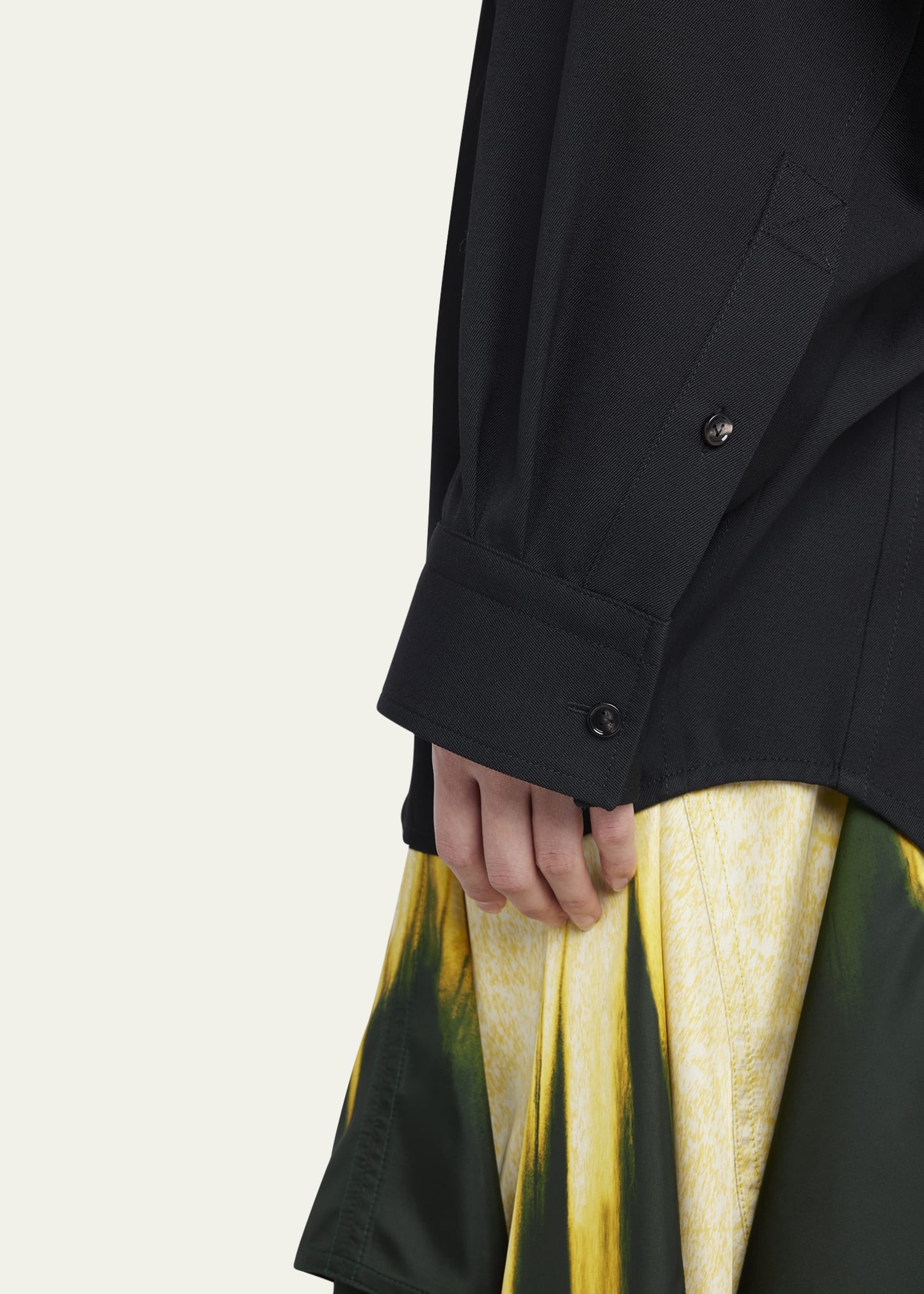 Button Down Sartorial Wool Twill Shirt - 5