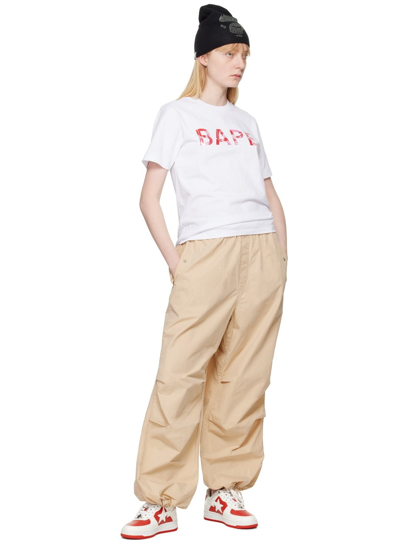 A BATHING APE® White Abc Camo Glitter T-Shirt outlook