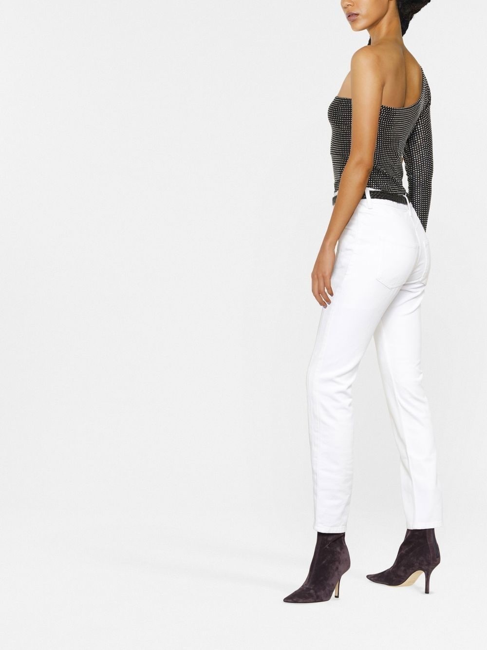panelled skinny-cut jeans - 3