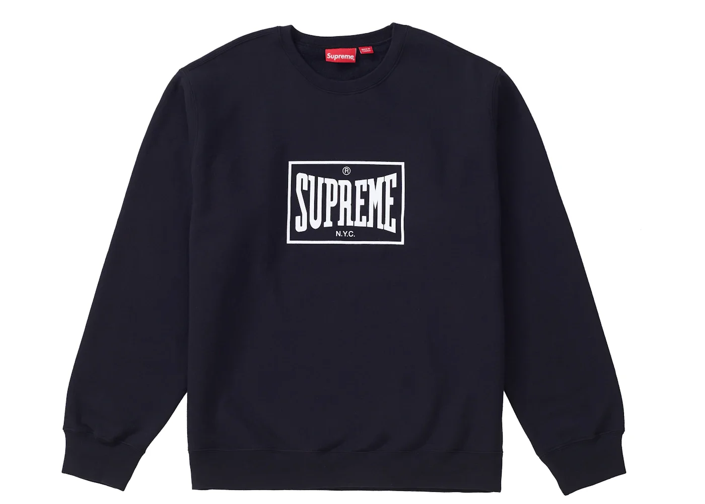 Supreme Warm Up Crewneck Black - 1
