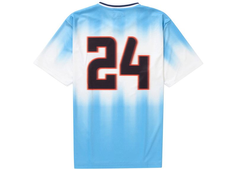 Supreme Supreme Blur Soccer Jersey Blue outlook
