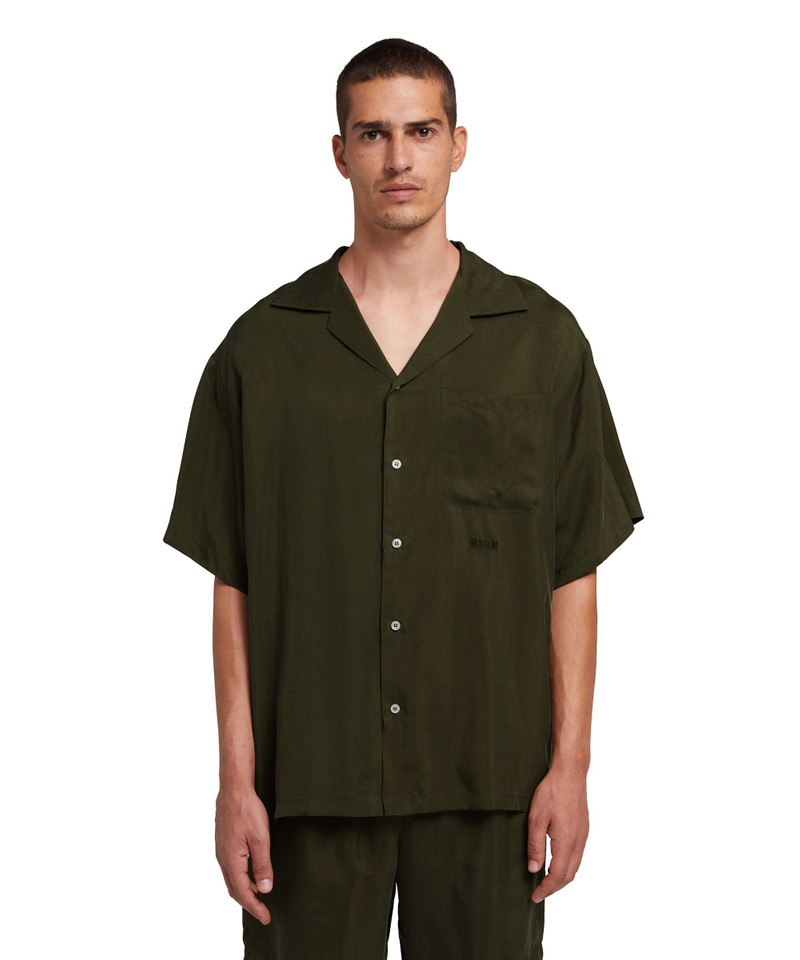 MSGM Cupro bowling shirt outlook