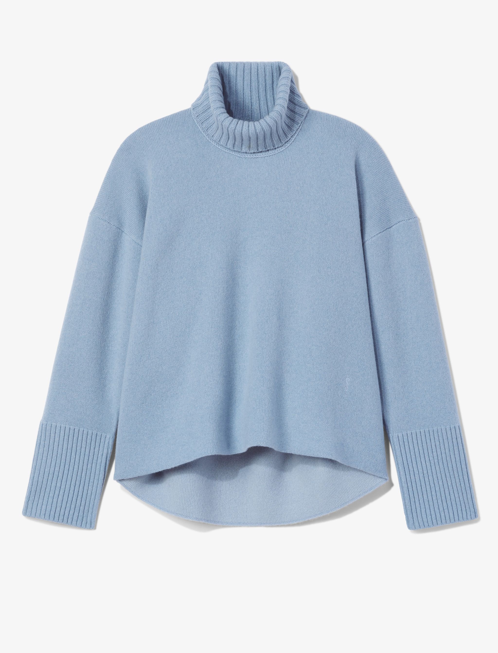 Doubleface Cashmere Oversized Turtleneck - 1