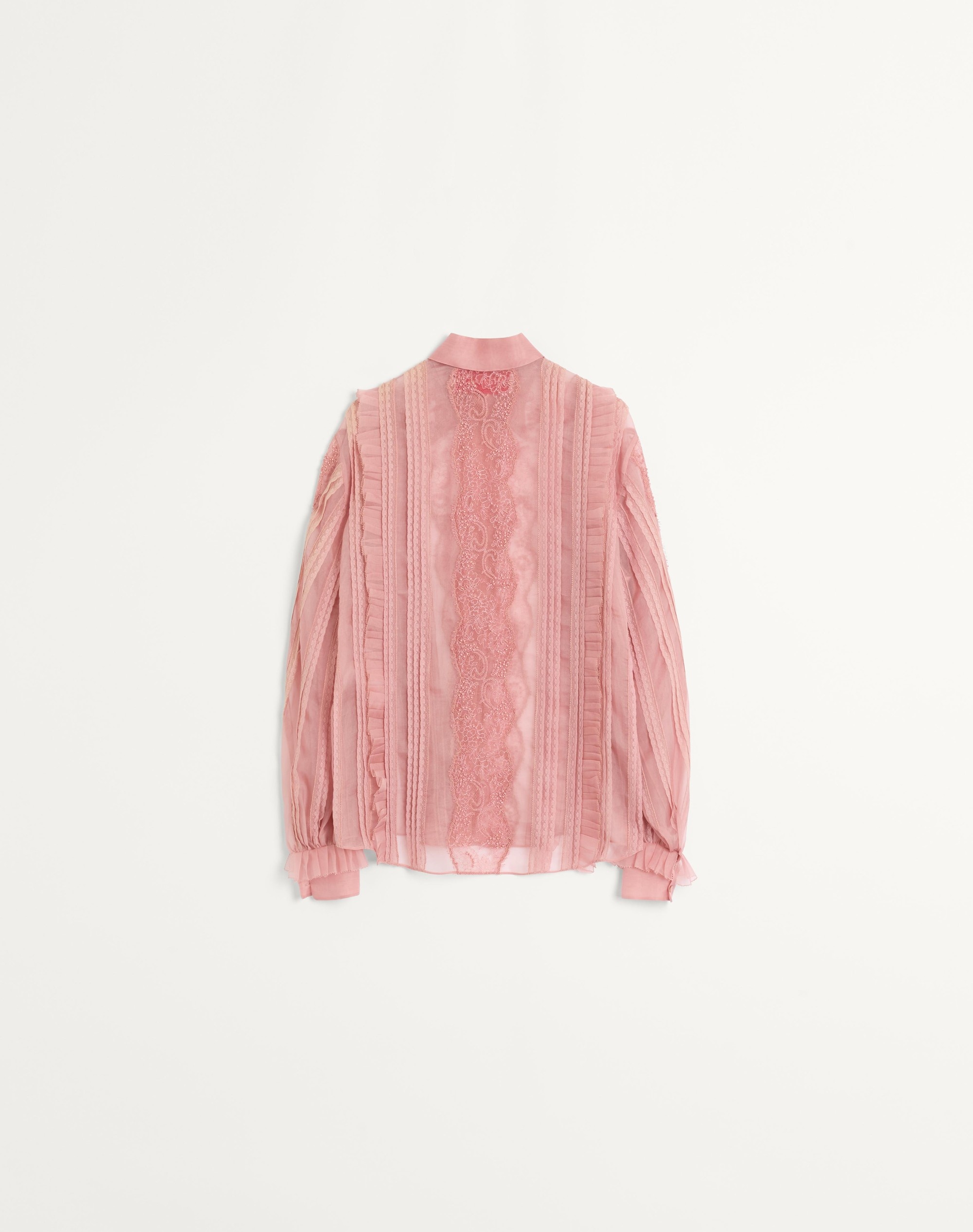 EMBROIDERED ORGANZA SHIRT - 2