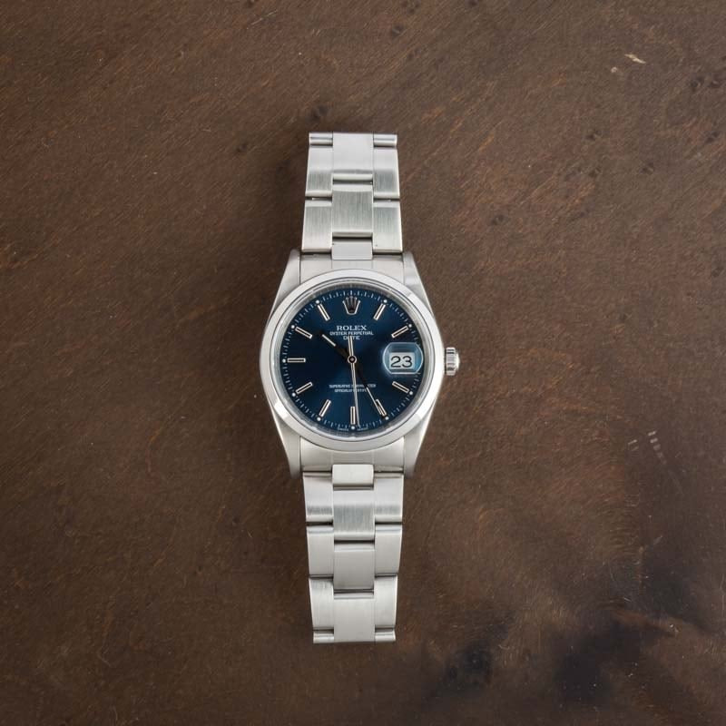 Rolex Date 15200 Blue Dial - 6