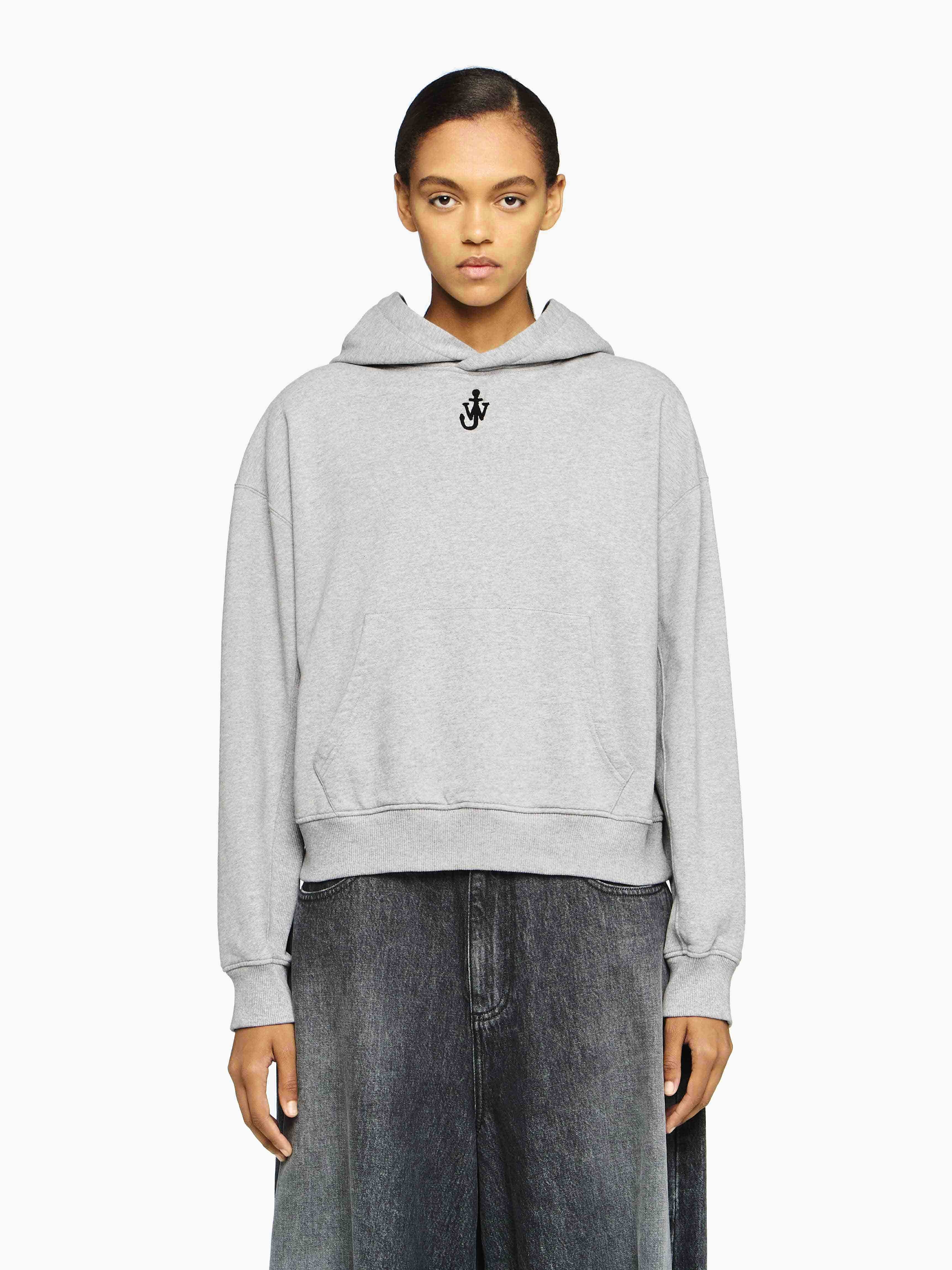 ANCHOR LOGO CROPPED HOODIE - 2