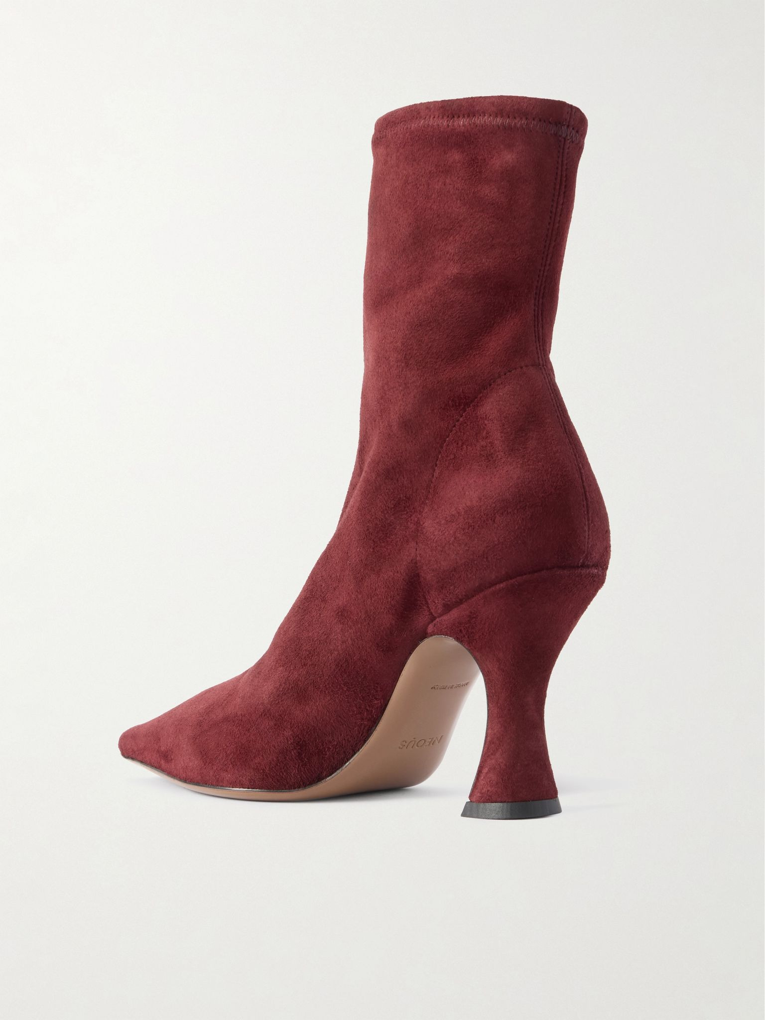 Ran suede ankle boots Burgundy - 3