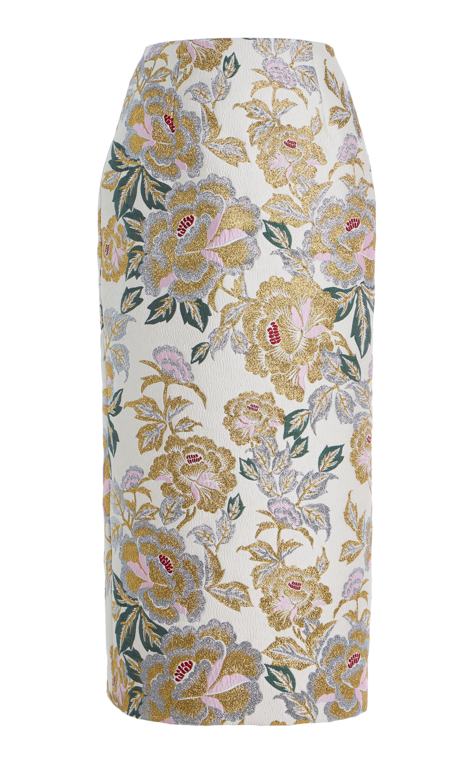 Floral Midi Skirt ivory - 1