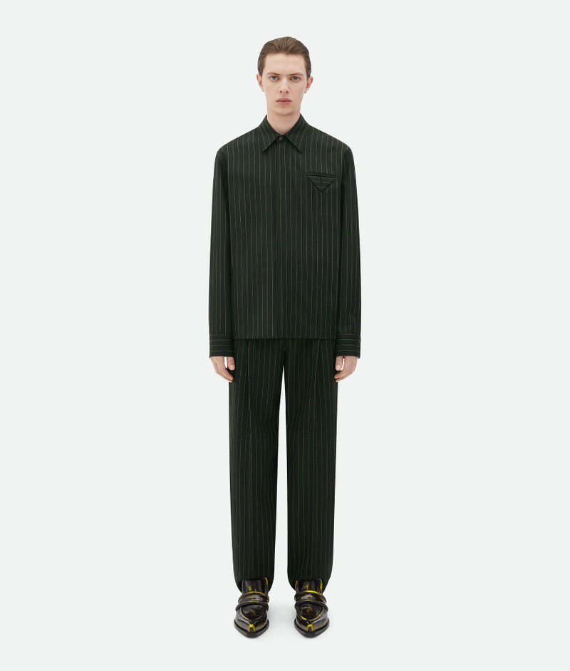 Wool Pinstripe Shirt 5