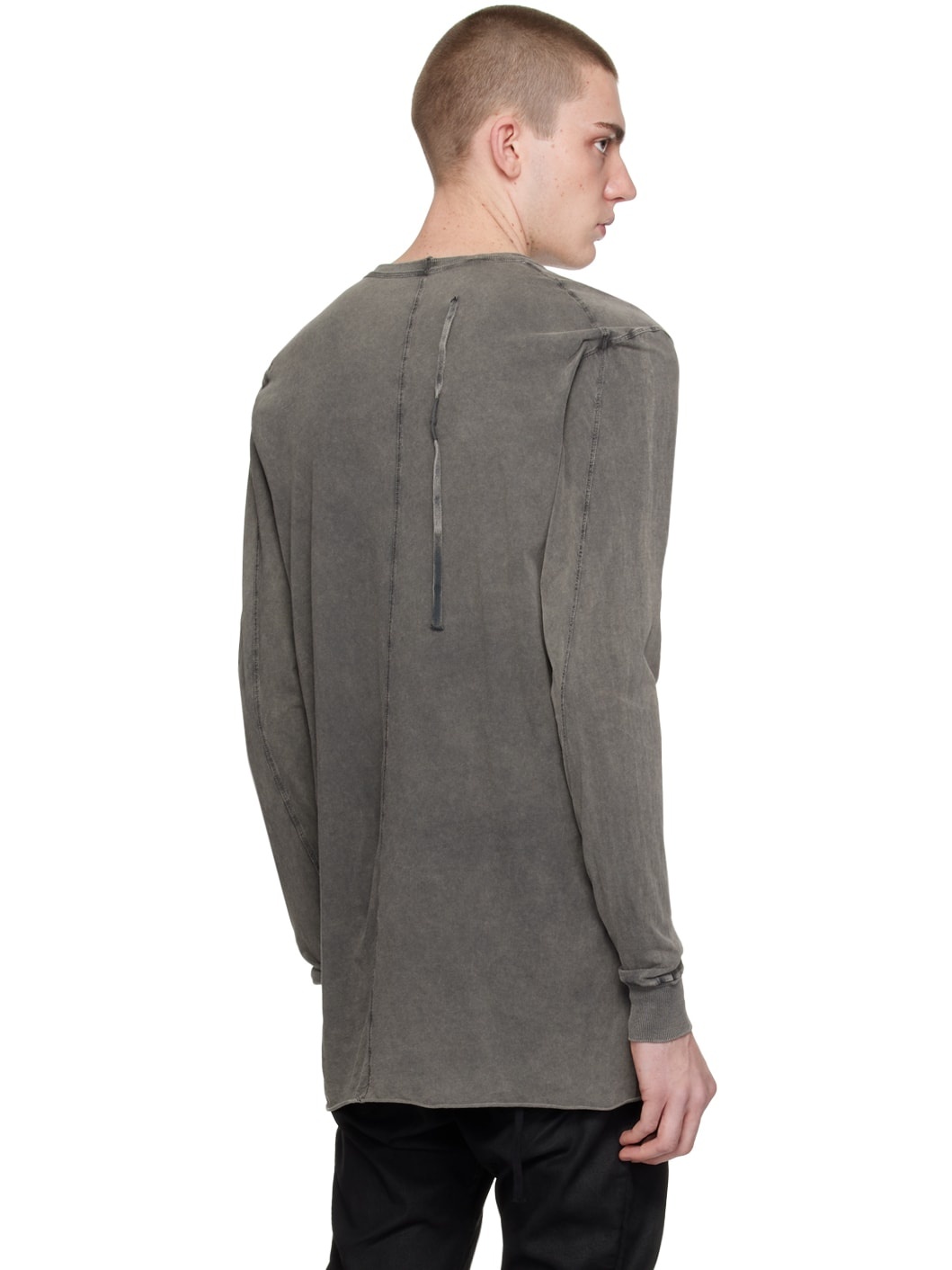 Gray LS1B Long Sleeve T-Shirt - 3