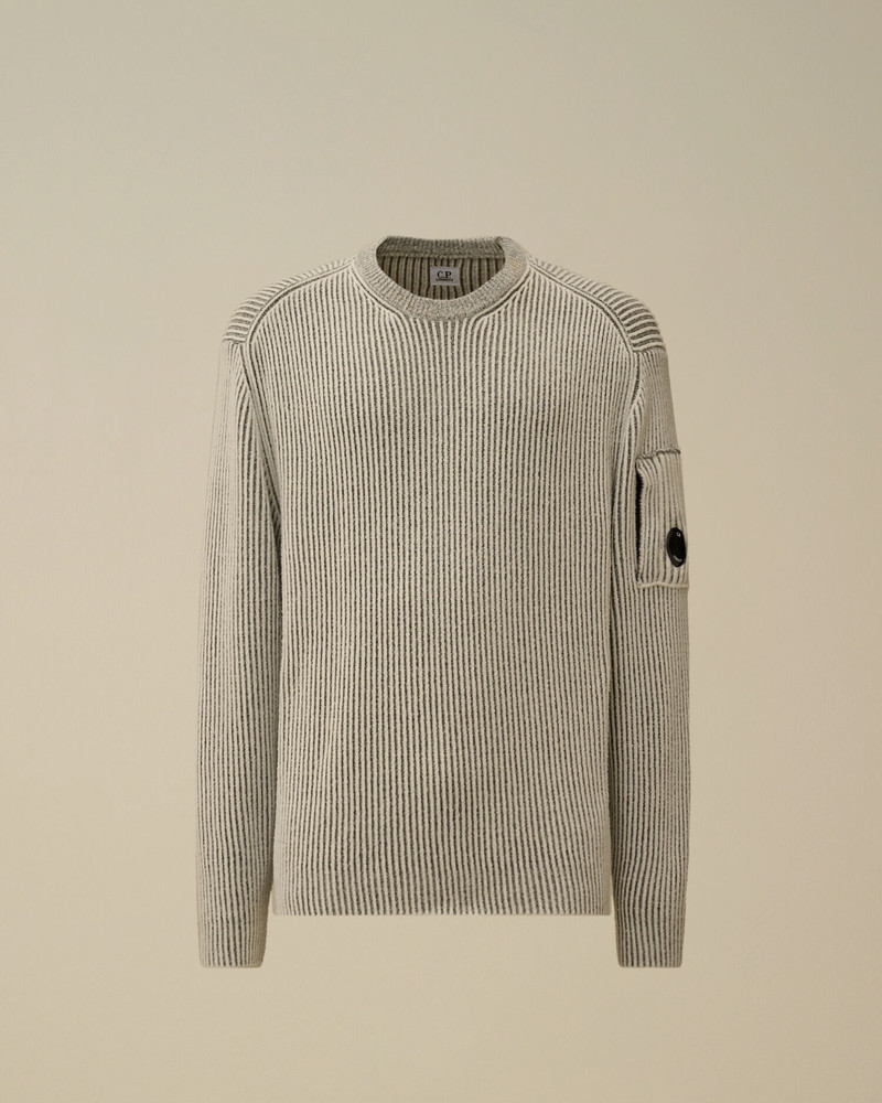 Fleece Knit Crewneck Lens Sweater 1