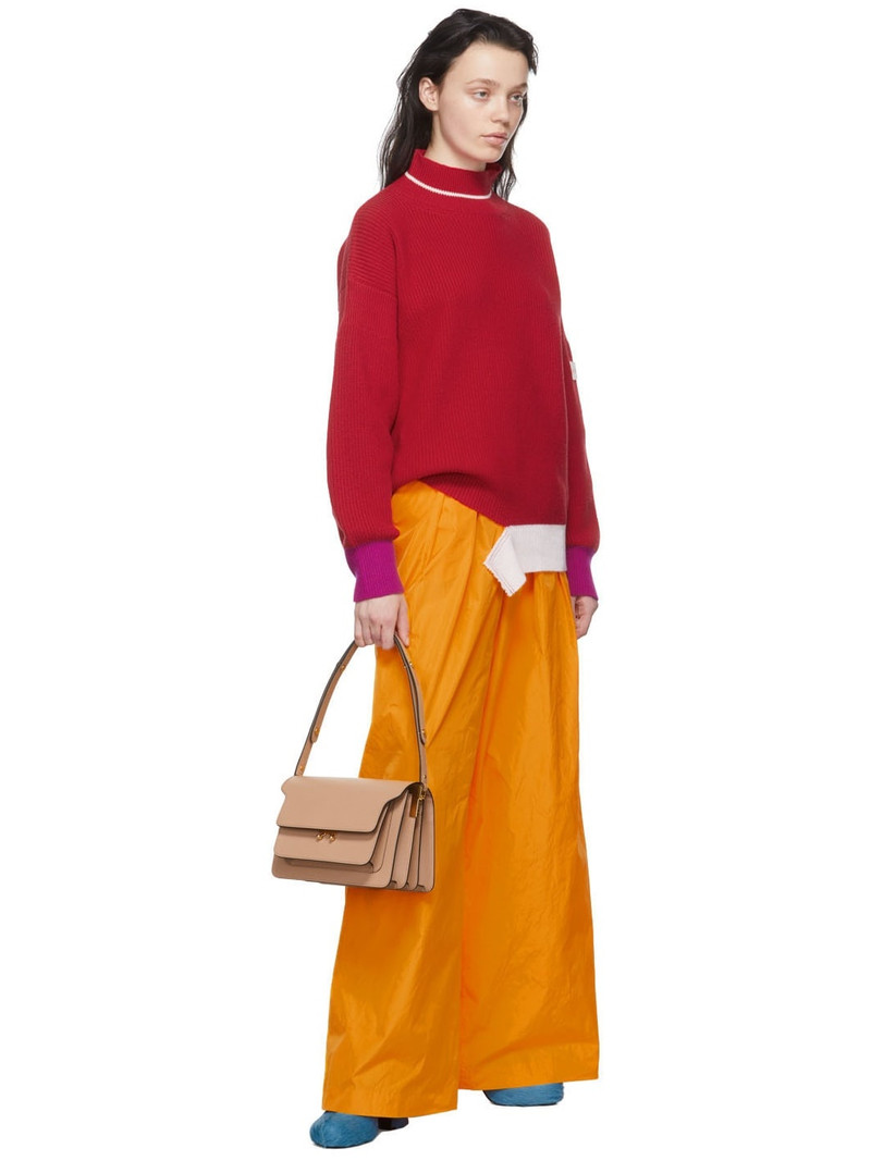 Marni Tan Medium Trunk Shoulder Bag outlook