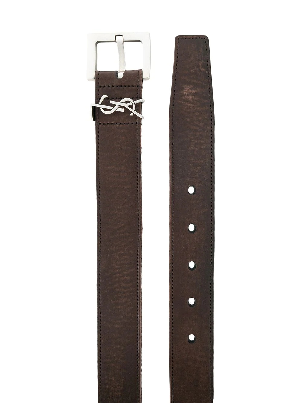 Monogram square-buckle belt - 2