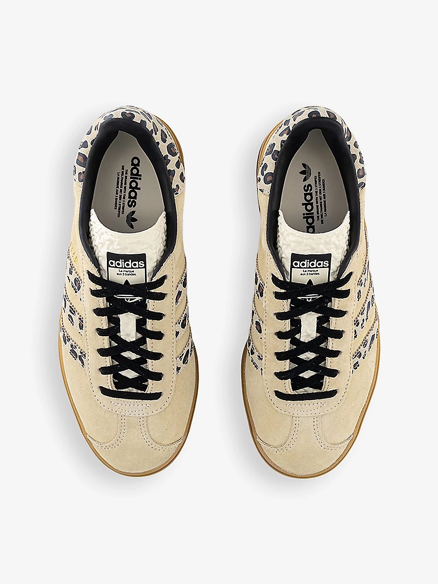 Gazelle Bold brand-embellished suede low-top trainers - 2