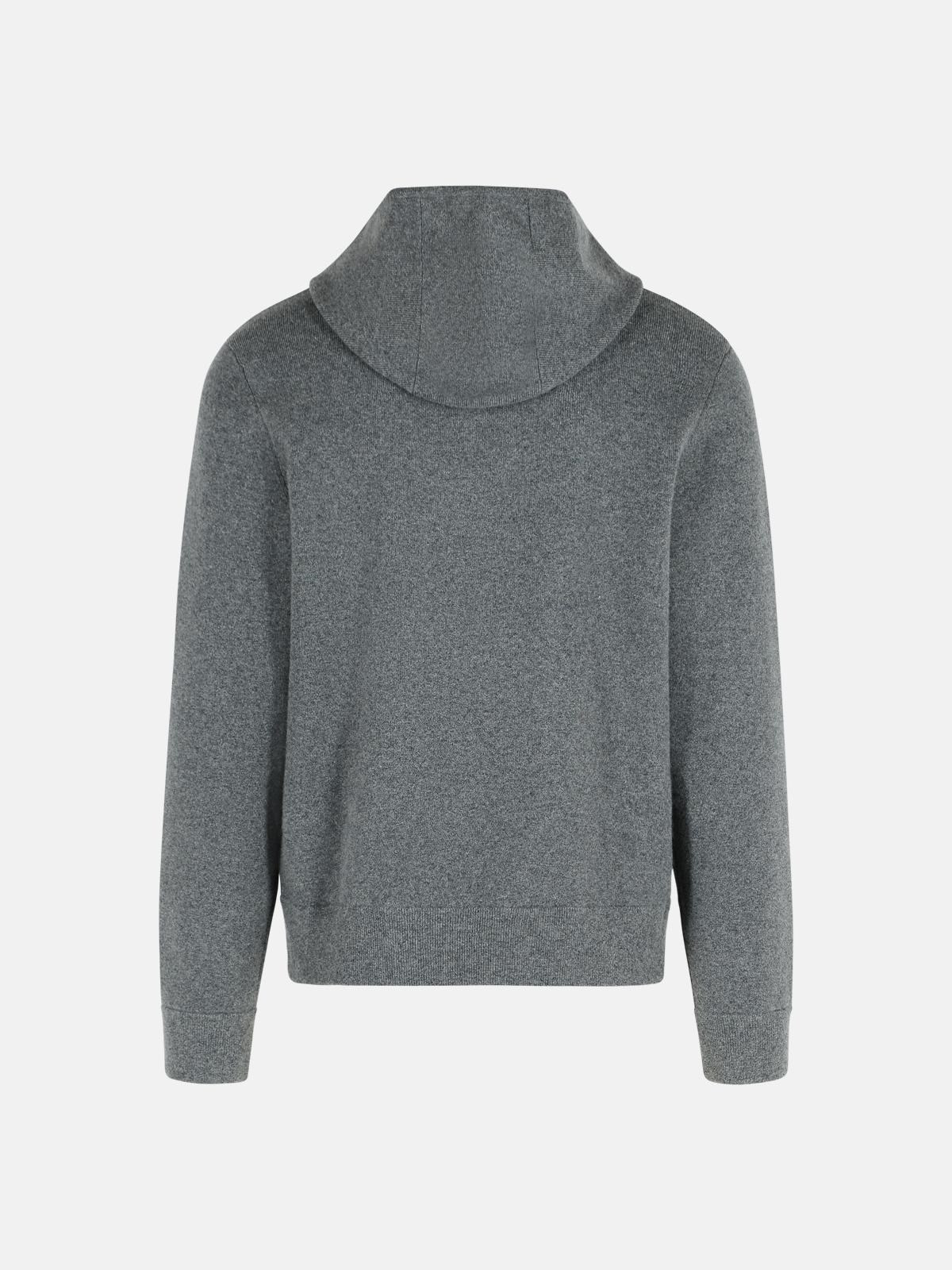 'CADE' GREY CASHMERE SWEATER - 3
