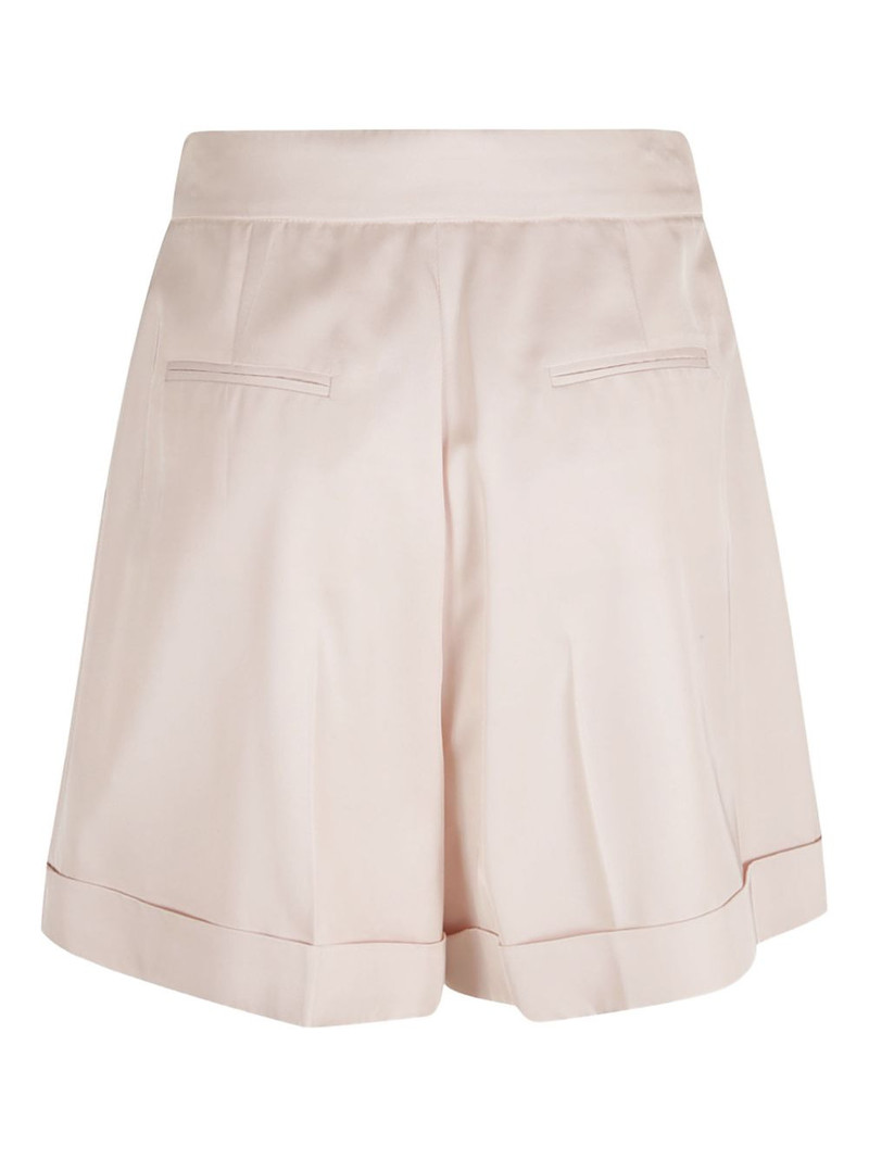 Alexander McQueen pleated cuffed-hem shorts outlook