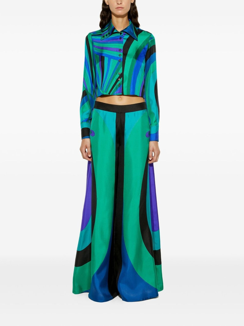 PUCCI Maddalena-print wide-leg trousers outlook
