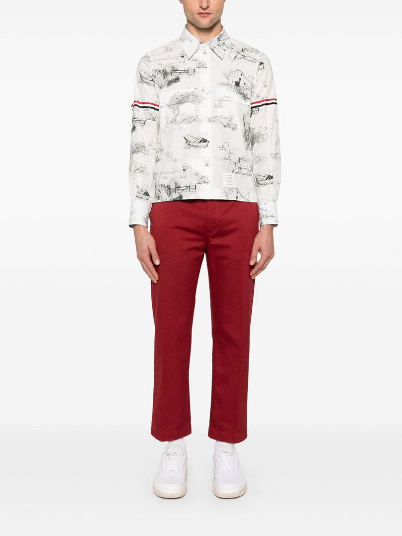 Thom Browne Scenic Toile-print cotton shirt outlook